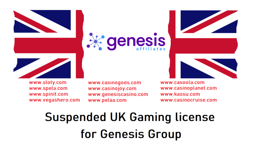 Suspended UK Gaming license for Genesis Group