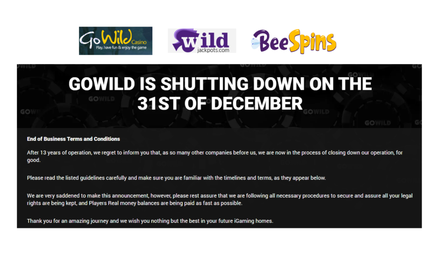 GoWild Shuts down 3 brands
