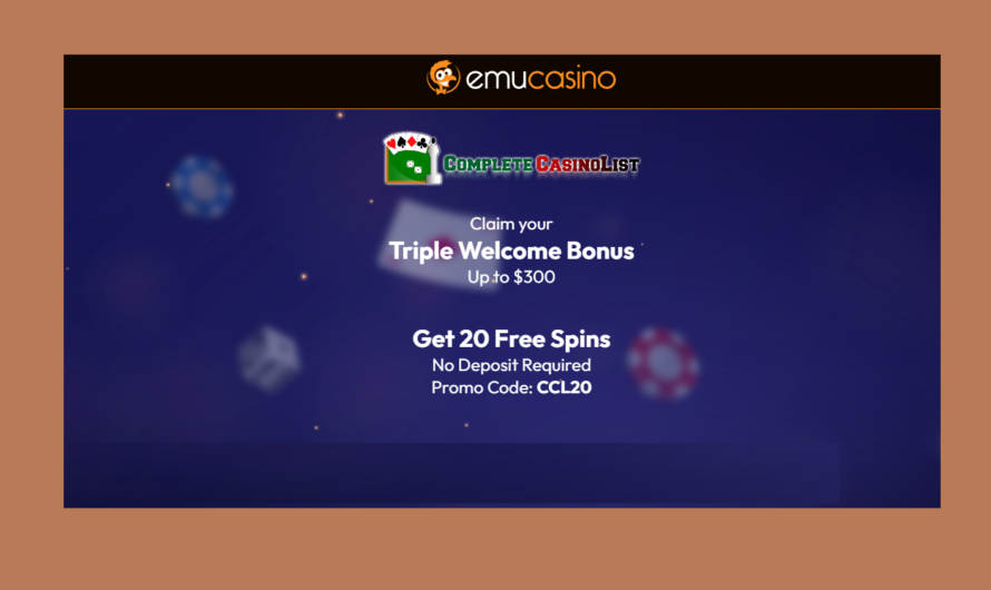Exclusive Bonus at Emu Casino